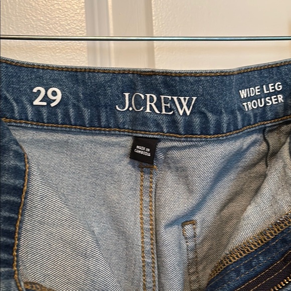 J. Crew Blue Flare Wide Leg Jeans - Picture 3 of 3